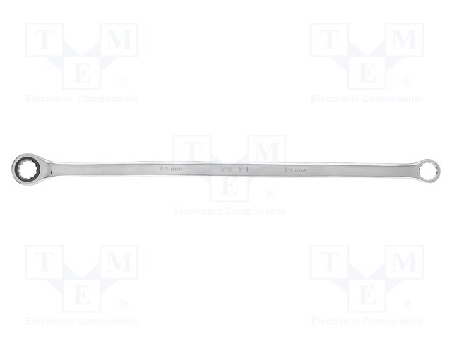 Wrench; box,with ratchet; 14mm; Chrom-vanadium steel; L: 363mm