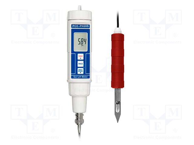 Meter: pH; LCD; 0÷14pH; IP67; Dim: 180x32x40mm; Temp: max.60°C