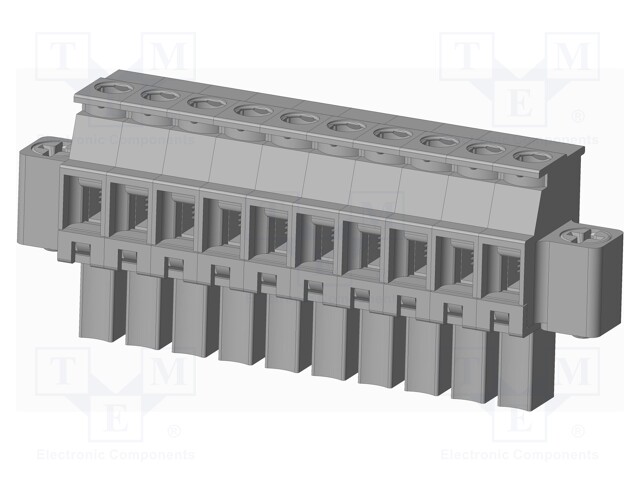Connector: pluggable terminal block; plug; female; angled 90°