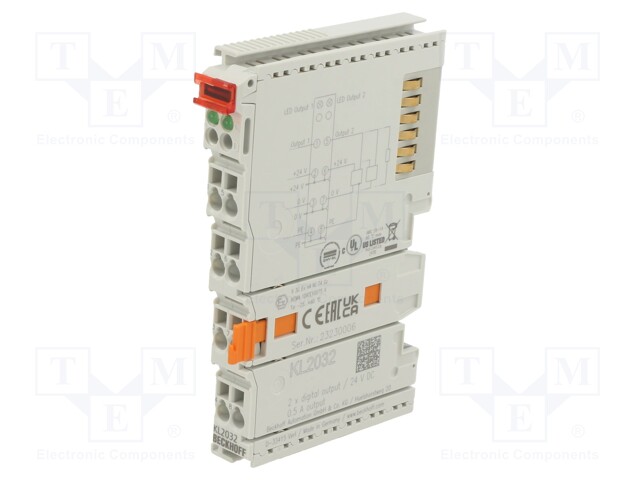 Industrial module: digital output; 24VDC; IP20; OUT: 2