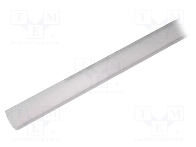 Cover for LED profiles; white; 1m; V: D; push-in