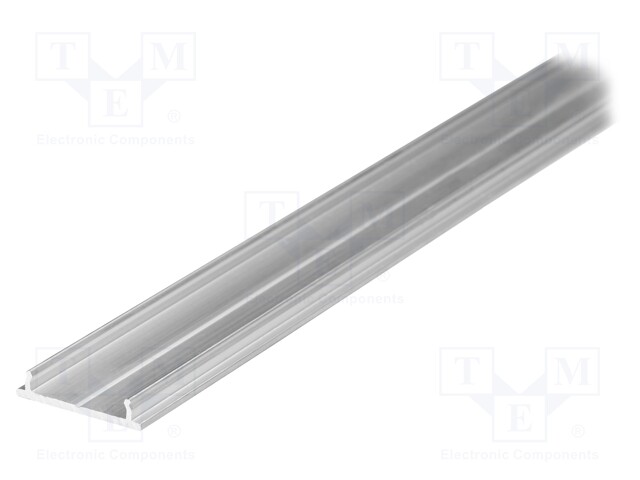 Profiles for LED modules; surface; natural; L: 2m; aluminium