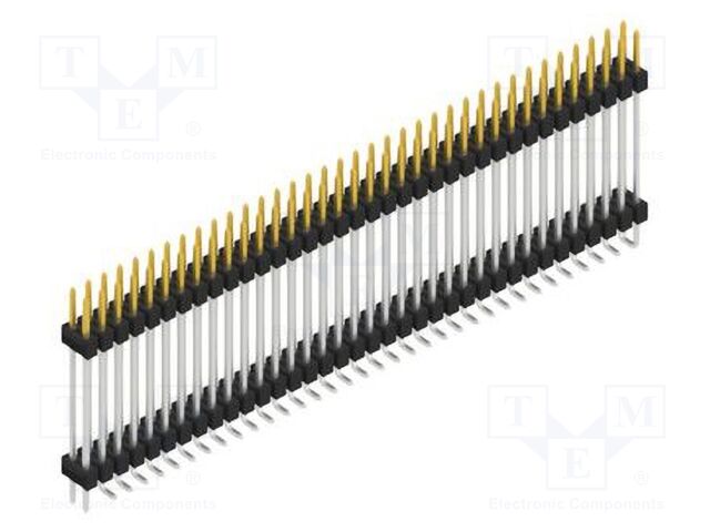 Connector: pin strips; pin header; male; PIN: 72; 2.54mm; SMT; 2x36