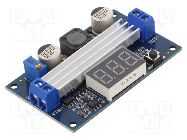 Converter: step up; Additional functions: digital display; 6A