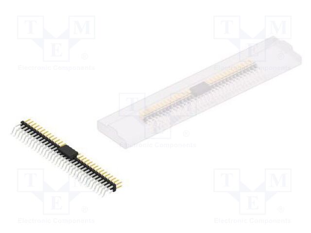 Connector: pin strips; pin header; male; PIN: 64; 2mm; SMT; 2x32