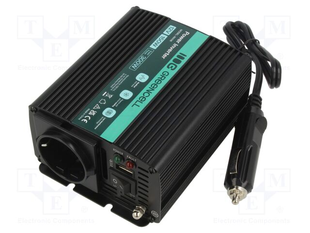 Converter: DC/AC; 150W; Uout: 230VAC; Out: AC sockets 230V; 85%; 12V