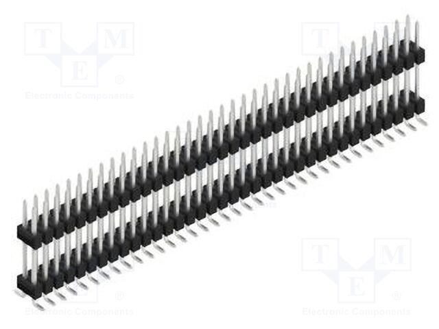 Connector: pin strips; pin header; male; PIN: 72; 2.54mm; SMT; 2x36