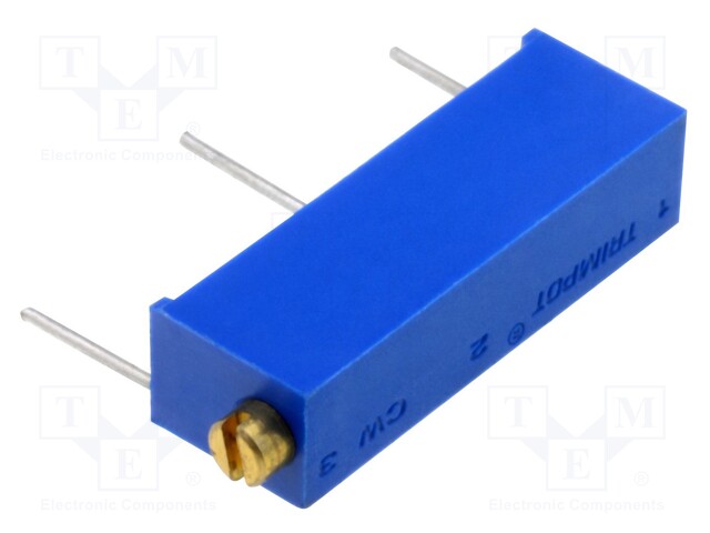 Potentiometer: mounting; multiturn; 200kΩ; 750mW; ±10%; linear