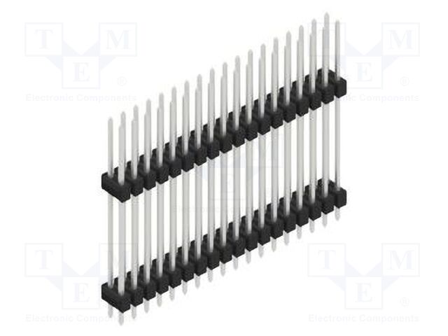 Connector: pin strips; pin header; male; PIN: 36; 2.54mm; THT; 2x18
