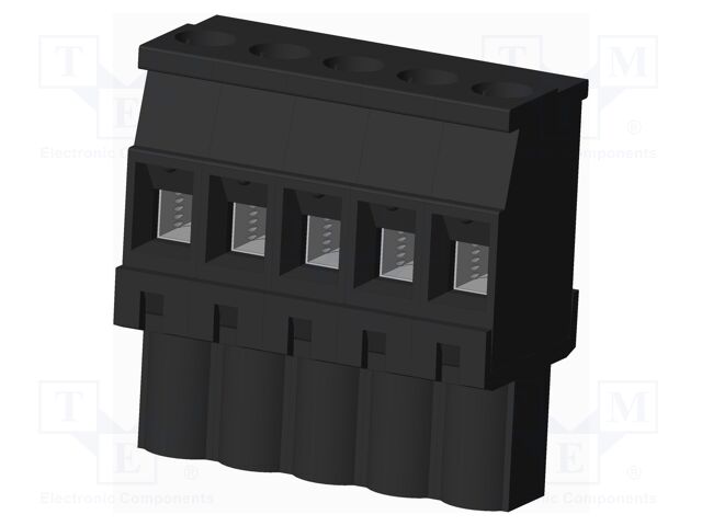 Connector: pluggable terminal block; plug; female; angled 90°