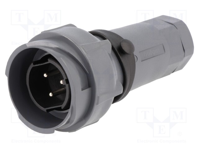 Connector: circular; plug; male; PIN: 3; bayonet,external bayonet