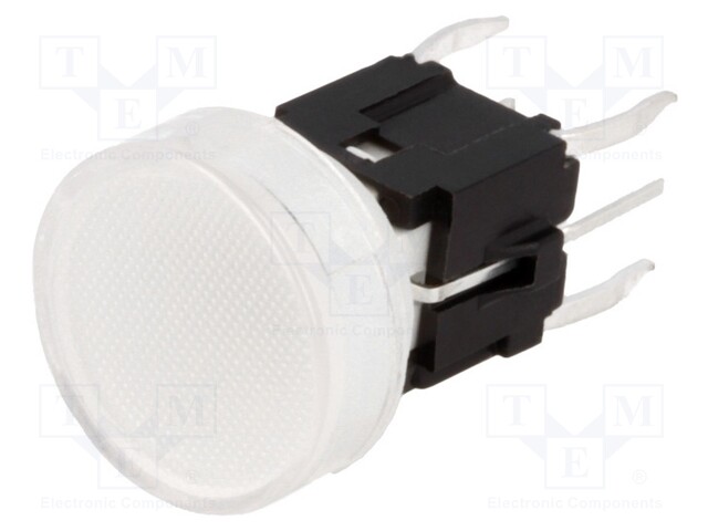 Switch: keypad; Pos: 2; SPST-NO; 0.05A/48VDC; colourless; green