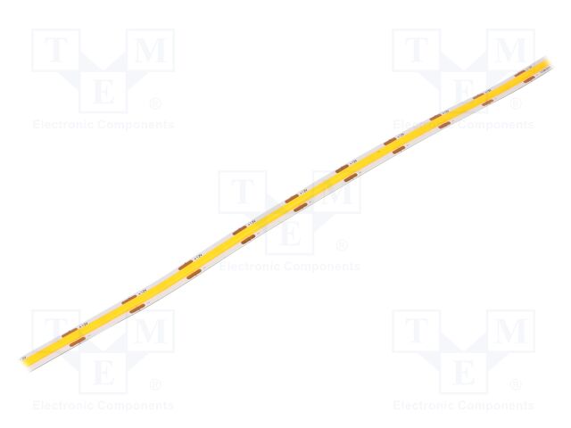 COB LED tape; yellow; LED/m: 320; 8mm; IP20; 180°; 8W/m; Thk: 2.8mm