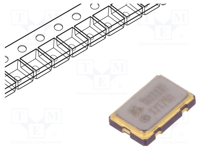 Generator: quartz; 25MHz; SMD; 3.3V; ±50ppm; -40÷85°C; 5x3.2x0.95mm