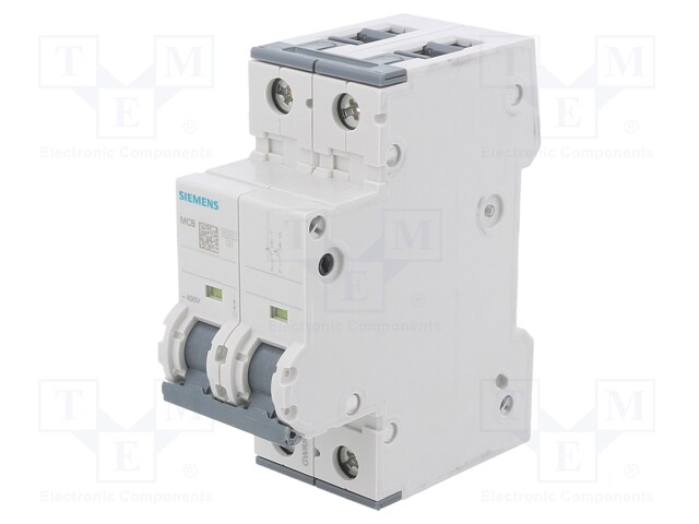 Circuit Breaker, MCB, 5SY6, 2P, 6 kA, 400 V, 3 A