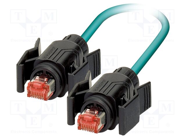 Patch cord; SF/UTP; Cat 5; RJ45 plug,both sides; stranded; Cu; 5m