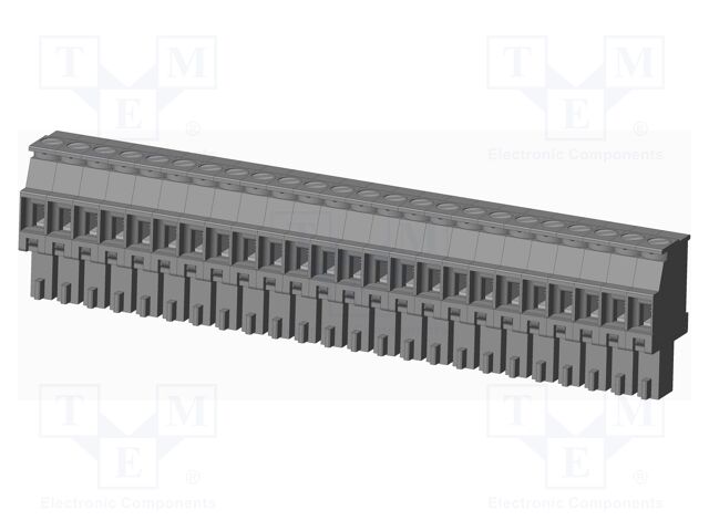 Connector: pluggable terminal block; plug; female; angled 90°