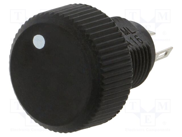 Potentiometer: shaft; single turn; 10kΩ; ±20%; 250mW; logarithmic