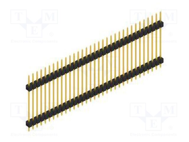 Connector: pin strips; pin header; male; PIN: 33; 2.54mm; THT; 1x33