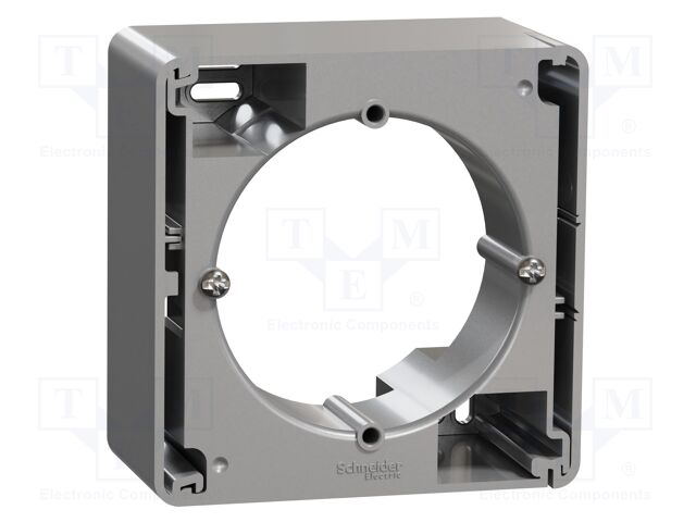 Surface box; IP20; for wall mounting; aluminium; Illumin: none