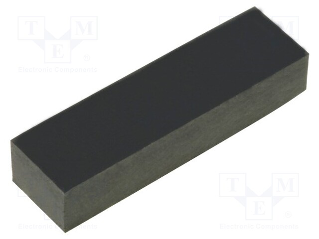 Self-adhesive foot; H: 4mm; black; rubber; W: 19mm; L: 5.6mm