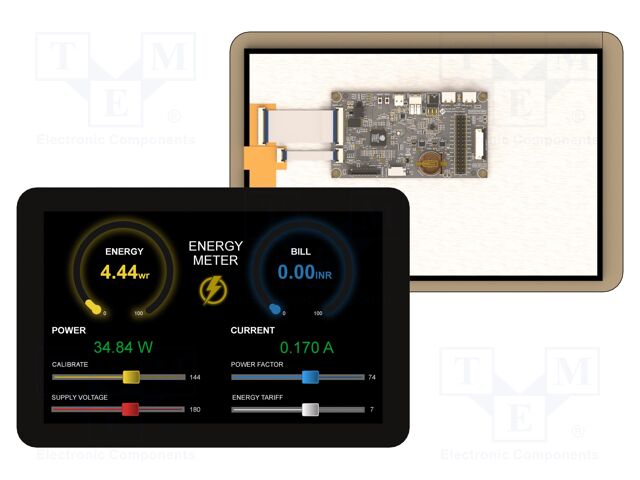 Display: TFT; 10.1"; 1280x800; 32MBFLASH,32MBPSRAM; 900cd/m2; 4÷6V