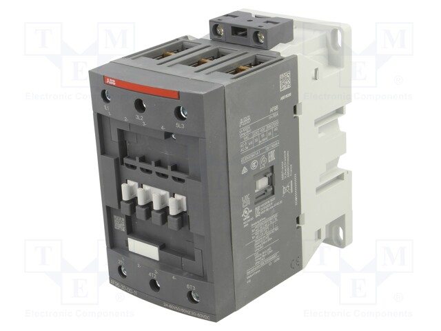 Contactor: 3-pole; NO x3; 24÷60VAC; 20÷60VDC; 96A; DIN,on panel; AF