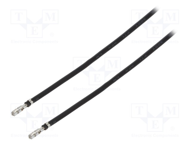 Contact; female; 24AWG; MicroClasp; tinned; for cable; Len: 0.15m