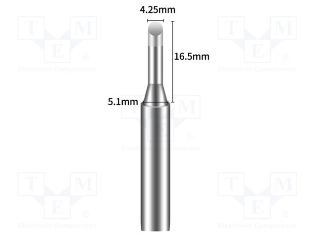 Tip; hoof; 4mm; for soldering station; BK969