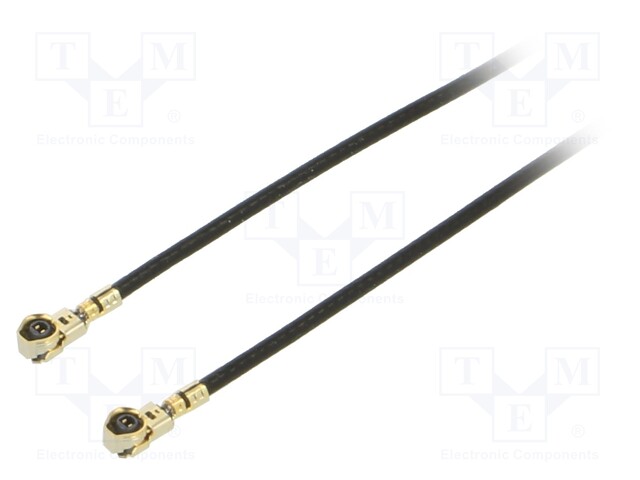 Cable: coaxial; U.FL,both sides; female; angled 90°; female; 0.3m