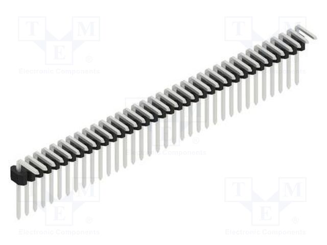 Connector: pin strips; pin header; male; PIN: 35; 1.27mm; THT; 1x35