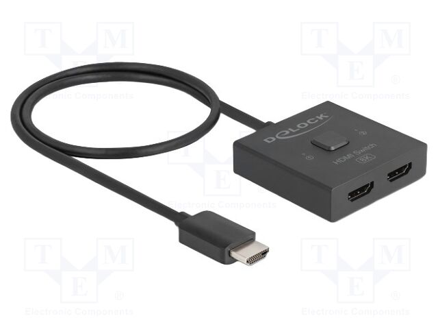 Switch; bidirectional,HDMI 2.1,Ultra High Speed; 0.5m; plastic