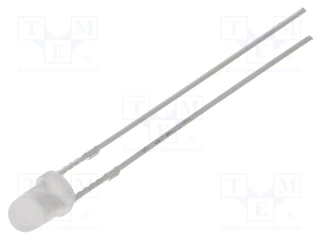 LED; red; 3mm; 150÷220mcd; 60°; Front: convex; 2.1÷2.6VDC; -30÷85°C