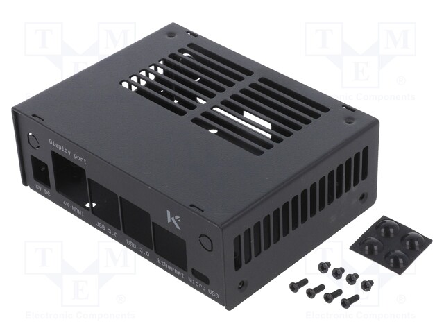 Enclosure: for computer; JETSON-NANO-4GB-V2; steel; black; X: 85mm