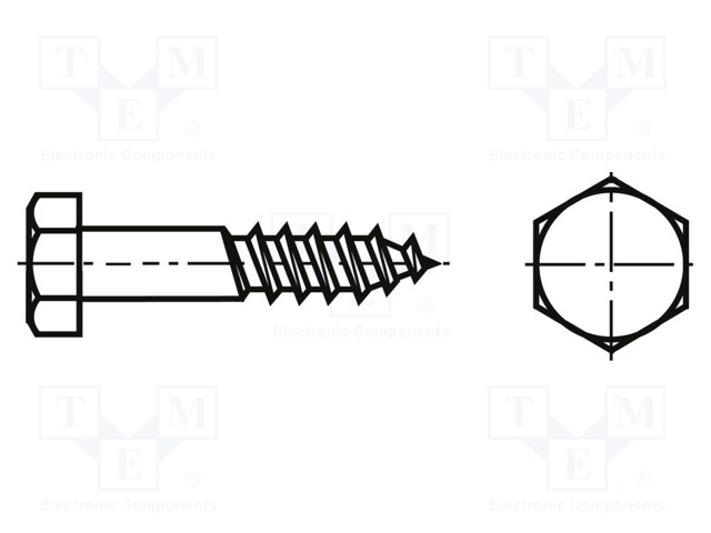 Screw; for wood