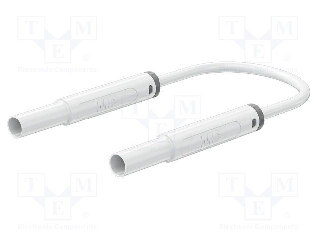 Test lead; 32A; banana plug 4mm,both sides; insulated; Len: 1m