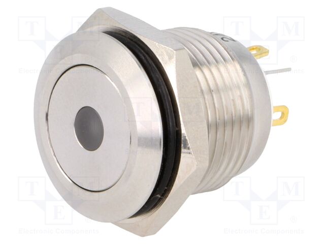 Switch: vandal resistant; Pos: 2; SPST-NO; 2A/36VDC; IP65; OFF-(ON)