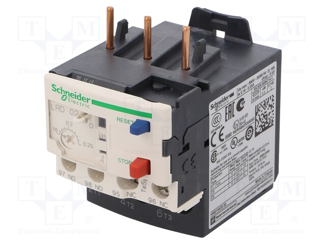 Thermal relay; Series: TeSys D; Leads: screw terminals