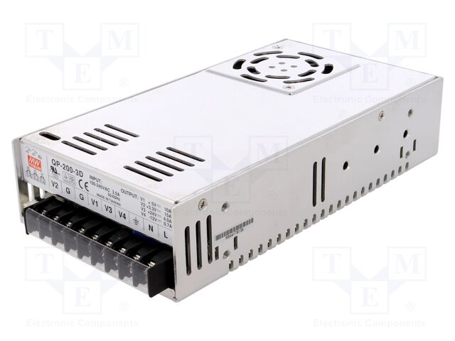 Power supply: switching; for building in,modular; 203.9W; 5VDC