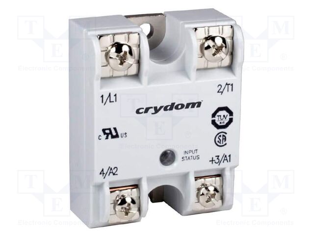 Relay: solid state; Ucntrl: 18÷36VAC; 100A; 24÷280VAC; on panel