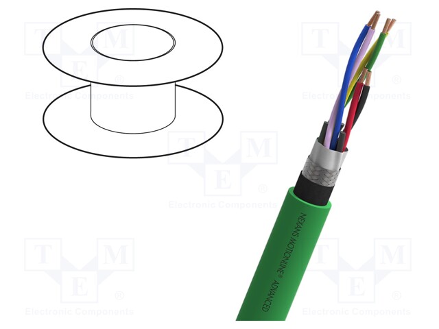 Wire: test lead cable; 2x2x0,22mm2 + 1x2x0,38mm2; PVC; green