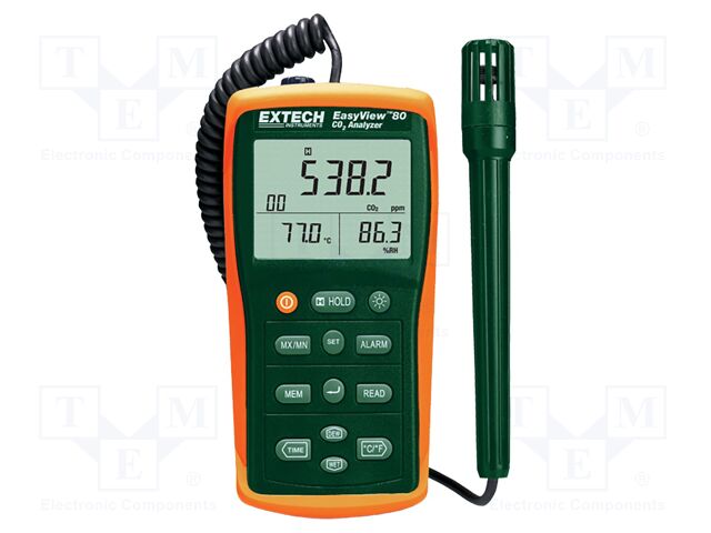 Meter: CO2, temperature and humidity; -20÷60°C