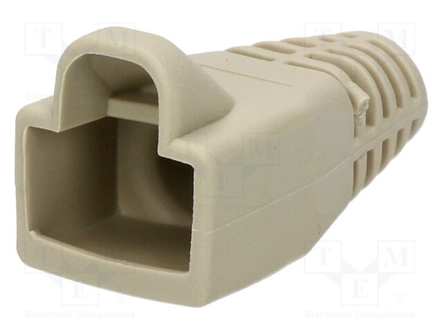 RJ45 plug boot; 6mm; Colour: light grey