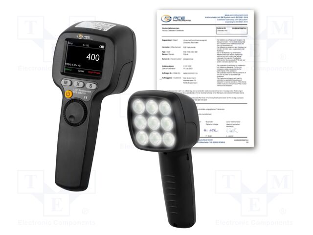 Tachometer; LCD; 60÷999999rpm (optical method); 210x57x90mm