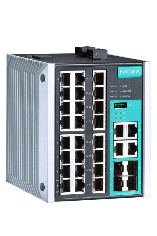 MOXA EDS-528E-4GTXSFP-LV gigabit võrgulüliti