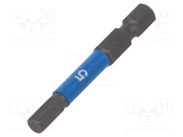 Screwdriver bit; Allen hex key; HEX 5mm; Overall len: 50mm