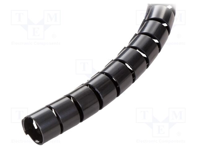 Spiral wrapping; ØBundle : 23mm; polyamide; black; L: 30m; UL94V-0