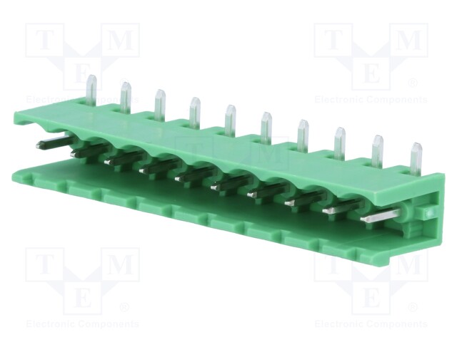 Pluggable terminal block; 5.08mm; ways: 10; angled 90°; socket