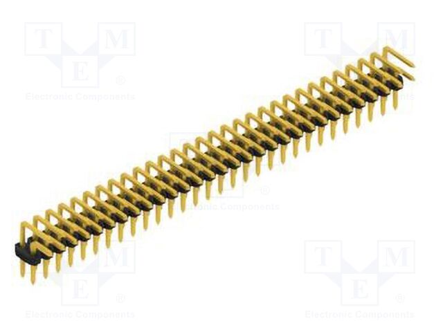Connector: pin strips; pin header; male; PIN: 60; 2mm; THT; 2x30
