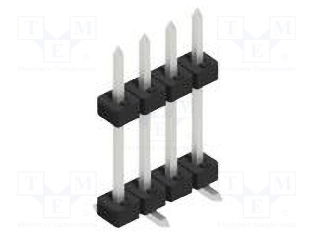 Connector: pin strips; pin header; male; PIN: 4; 2mm; SMT; 1x4; 100V